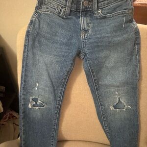 Classic Blue Distressed Boys Jeans